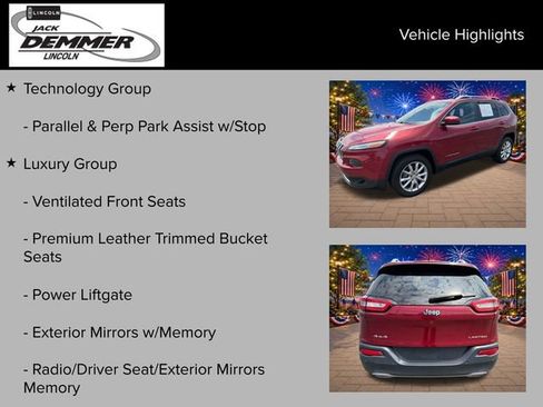 Used 2015 Jeep Cherokee Limited w/ Luxury Group AWD/4WD image 25