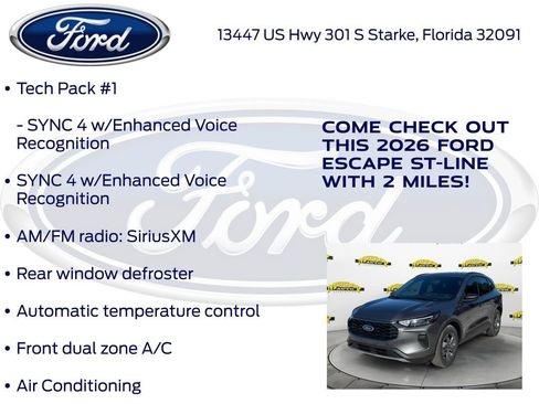 New 2026 Ford Escape ST-Line w/ Tech Pack #1 image 15