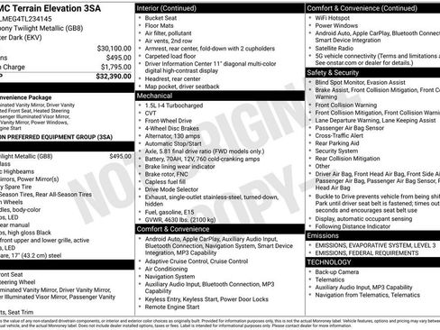 New 2026 GMC Terrain Elevation image 25