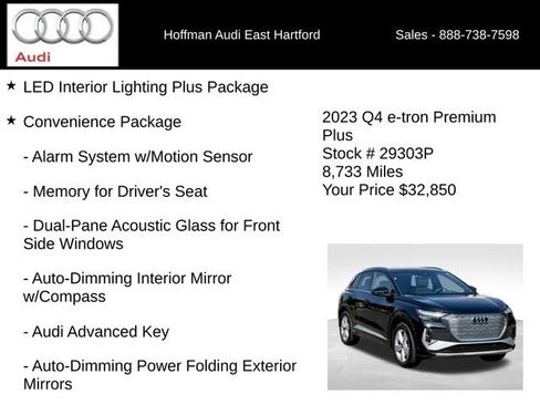 Used 2023 Audi Q4 e-tron Premium Plus w/ Premium Plus AWD/4WD image 6