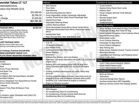 Used 2021 Chevrolet Tahoe LT w/ Luxury Package image 5