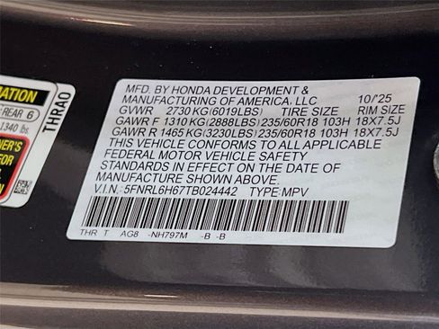 New 2026 Honda Odyssey EX-L image 37