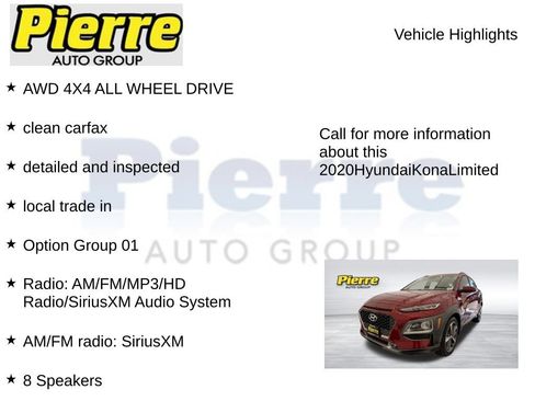 Used 2020 Hyundai Kona Limited AWD/4WD image 7