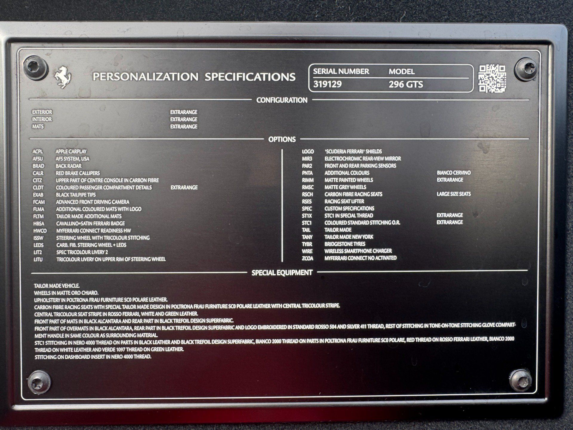Certified 2025 Ferrari 296 GTS RWD image 41