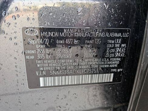 Used 2020 Hyundai Santa Fe SEL FWD image 16
