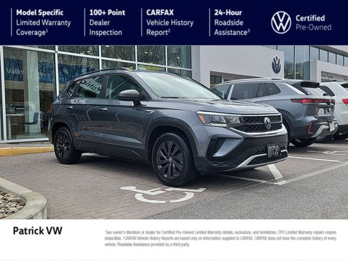 Certified 2022 Volkswagen Taos S image 1
