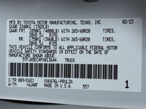 Used 2023 Toyota Tundra Limited w/ TRD Off-Road Package AWD/4WD image 30