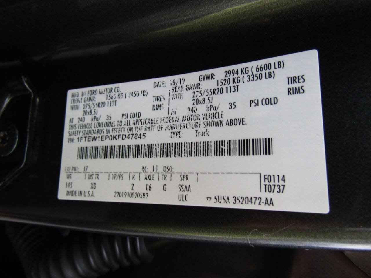 Used 2019 Ford F150 XLT w/ Equipment Group 302A Luxury AWD/4WD image 24