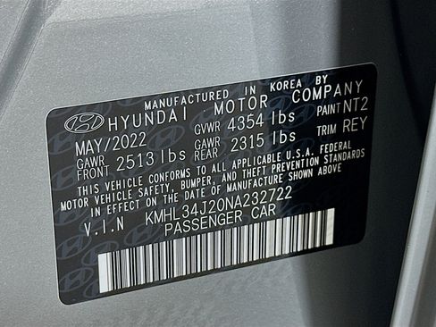 Used 2022 Hyundai Sonata Limited w/ Preferred Accessory Package image 12