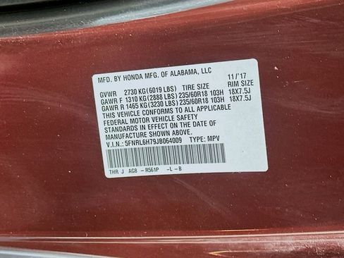 Used 2018 Honda Odyssey EX-L image 38