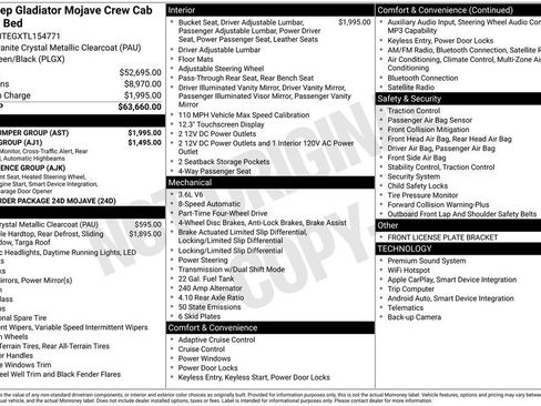 New 2026 Jeep Gladiator Mojave w/ Steel Bumper Group image 3