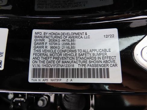 Certified 2022 Honda Accord Sport image 26