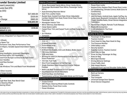 Used 2018 Hyundai Sonata Limited w/ Cargo Package image 3