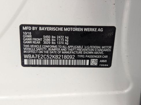 Used 2019 BMW 740i w/ M Sport Package RWD image 38