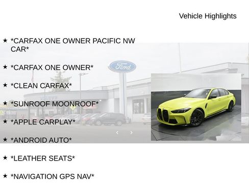 Used 2025 BMW M3 w/ Executive Package RWD image 9