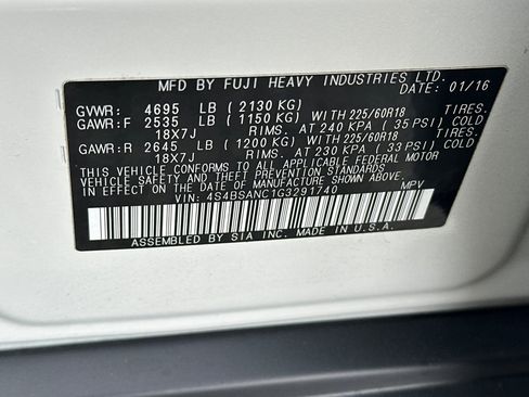 Used 2016 Subaru Outback 2.5i Limited image 30