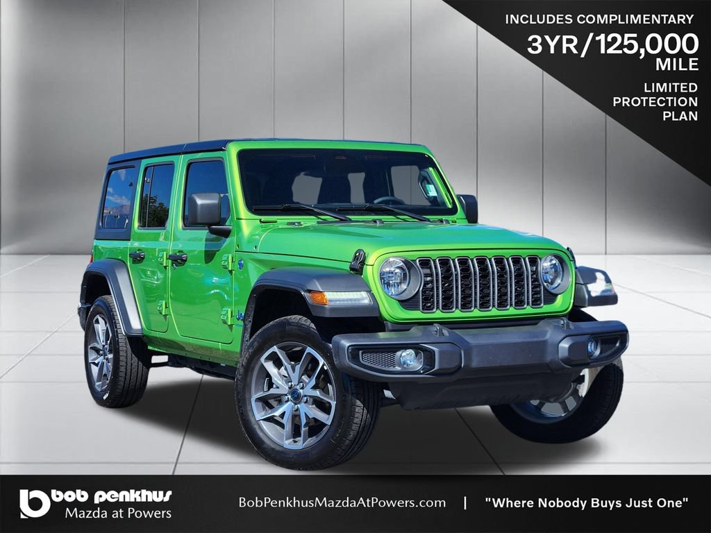 Used 2025 Jeep Wrangler Unlimited Sport S 4xe w/ Convenience Group AWD/4WD 360° Tour