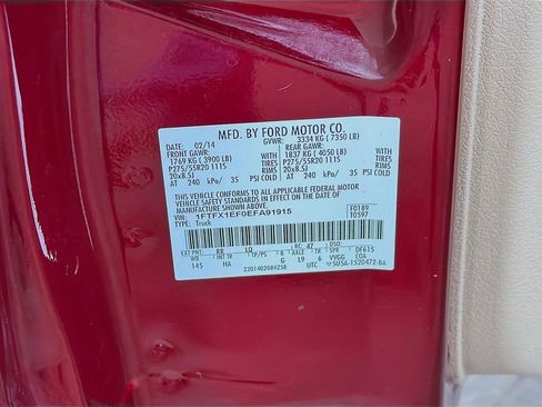 Used 2014 Ford F150 Lariat w/ Equipment Group 502A Luxury image 40