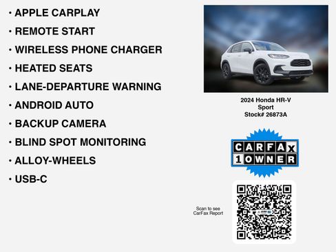 Certified 2024 Honda HR-V Sport image 7