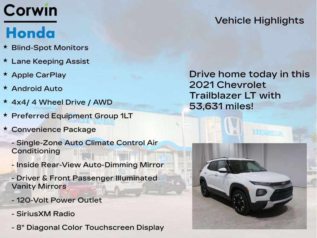 Used 2021 Chevrolet TrailBlazer LT w/ Convenience Package AWD/4WD image 6