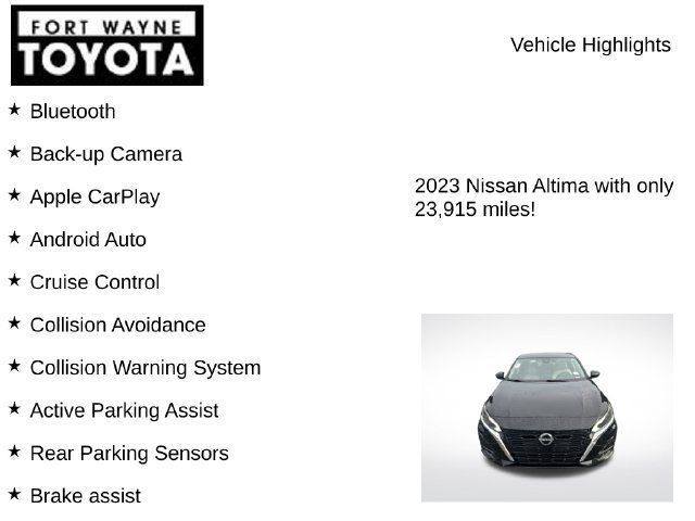 Used 2023 Nissan Altima 2.5 SV FWD image 7
