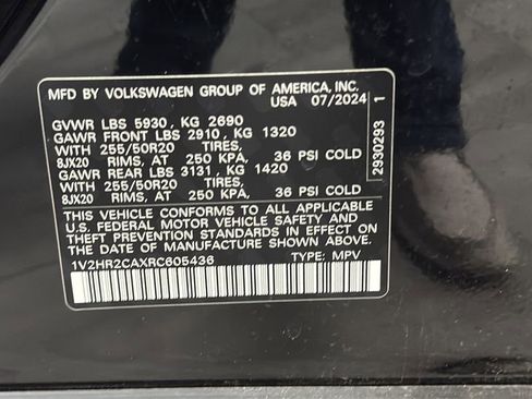 Used 2024 Volkswagen Atlas SE w/ Black Wheel Package AWD/4WD image 31