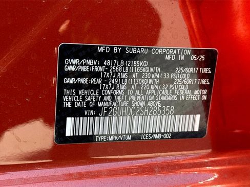 New 2025 Subaru Crosstrek 2.0i Premium image 35