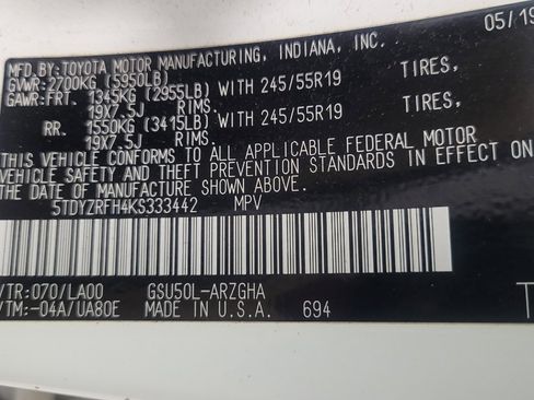 Used 2019 Toyota Highlander Limited FWD image 33