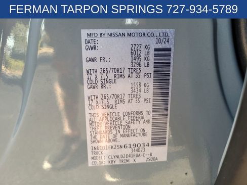 Used 2025 Nissan Frontier PRO-4X w/ Pro Convenience Package image 21