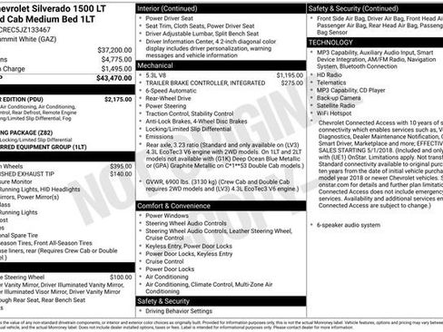 Used 2018 Chevrolet Silverado 1500 LT w/ All Star Edition RWD image 5