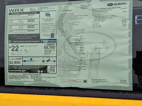 New 2026 Subaru WRX tS AWD/4WD image 17