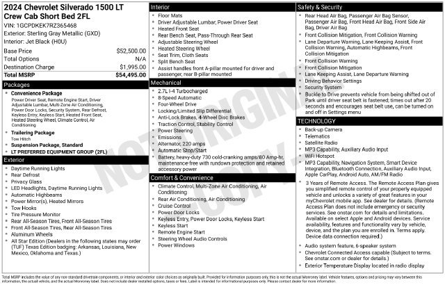 Used 2024 Chevrolet Silverado 1500 LT AWD/4WD image 34