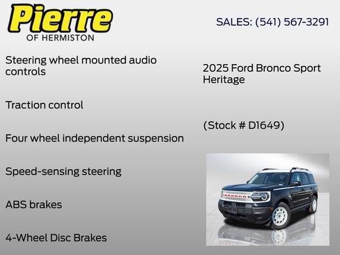 New 2025 Ford Bronco Sport Heritage AWD/4WD image 12