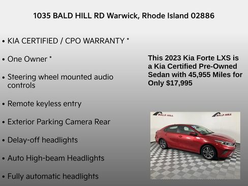 Certified 2023 Kia Forte LXS image 7