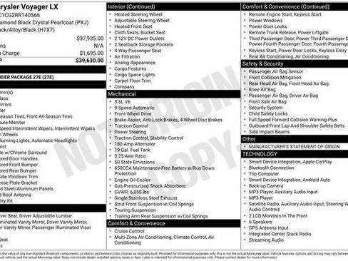 Used 2024 Chrysler Voyager LX FWD image 4