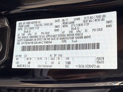 Used 2018 Ford F150 Lariat w/ Equipment Group 501A Mid image 28