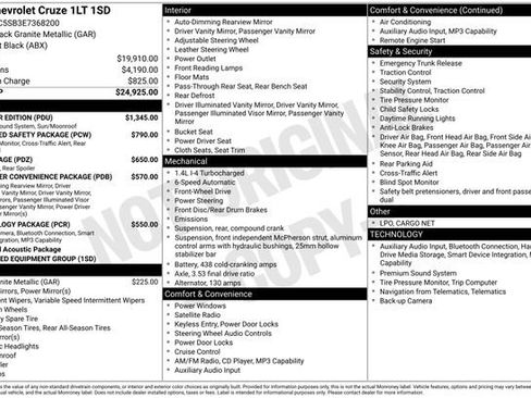 Used 2014 Chevrolet Cruze LT w/ All-Star Edition FWD image 30