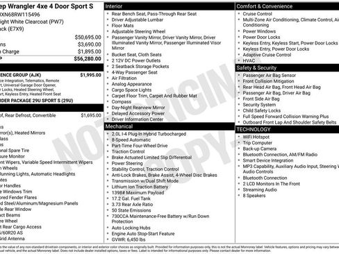Used 2024 Jeep Wrangler Unlimited w/ Convenience Group AWD/4WD image 47