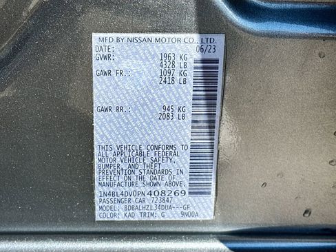 Used 2023 Nissan Altima 2.5 SV FWD image 23