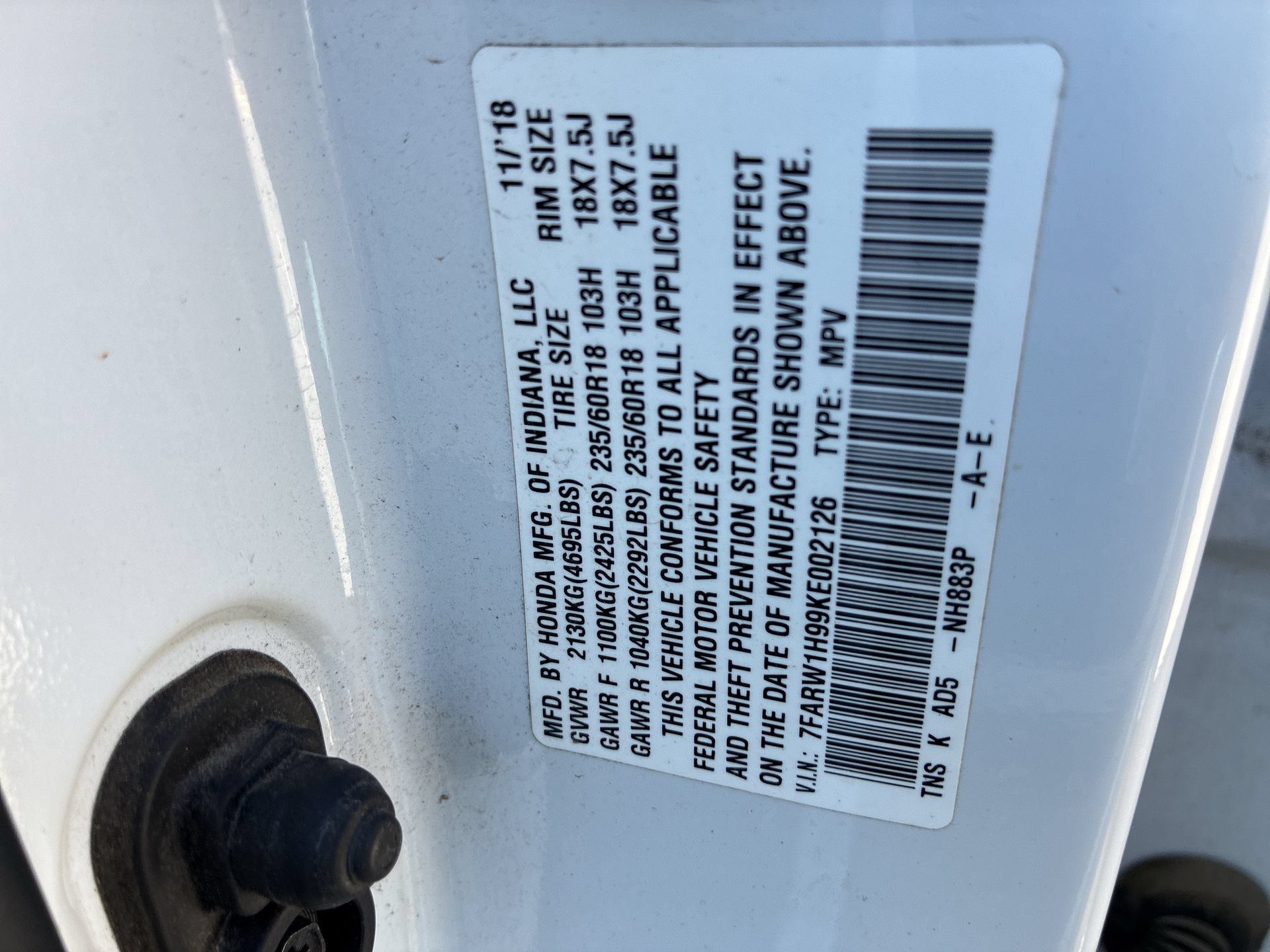 Certified 2019 Honda CR-V Touring image 39