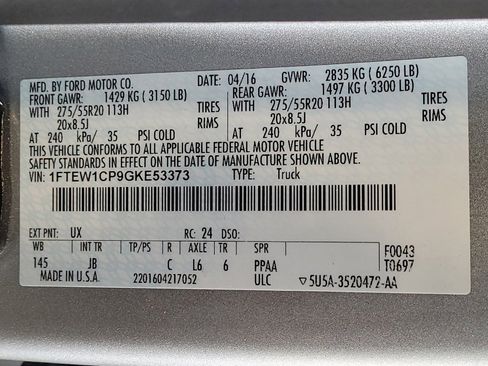 Used 2016 Ford F150 XLT w/ Equipment Group 302A Luxury image 33