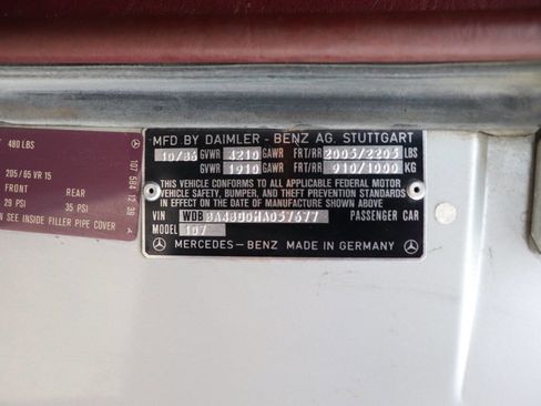 Used 1987 Mercedes-Benz 560 SL image 43