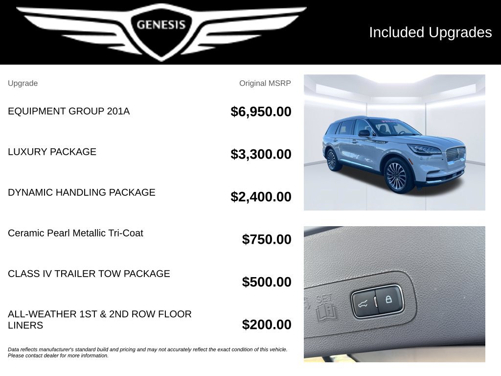 Used 2023 Lincoln Aviator Reserve w/ Equipment Group 201A AWD/4WD image 2