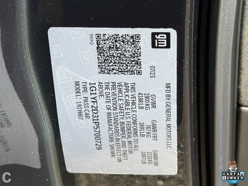 Certified 2023 Chevrolet Corvette Z06 w/ Z07 Performance Package image 37