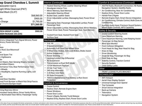 Certified 2023 Jeep Grand Cherokee L Summit w/ Luxury Tech Group V image 45