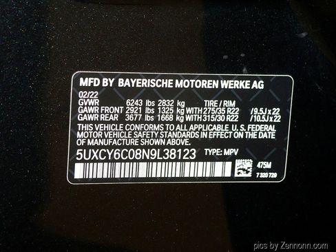 Certified 2022 BMW X6 xDrive40i w/ Executive Package image 44