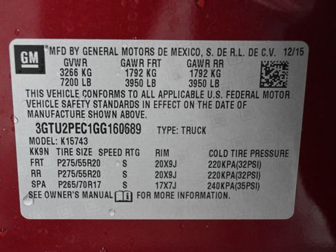 Used 2016 GMC Sierra 1500 Denali w/ Enhanced Driver Alert Package image 17