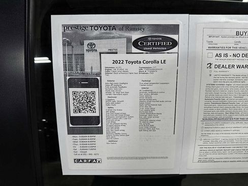 Certified 2022 Toyota Corolla LE image 18