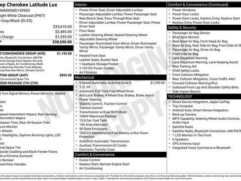 Used 2021 Jeep Cherokee Latitude Lux w/ Comfort/Convenience Group AWD/4WD image 15