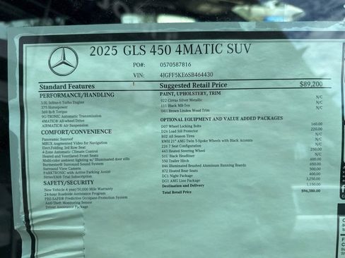 Used 2025 Mercedes-Benz GLS 450 4MATIC image 13